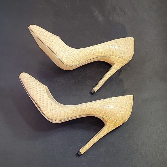 BRAND NEW LOSLANDIFEN FAUX CROCODILE OFFICE LADIES POINTED TOE HIGH HEEL SHOE - Picture 7 of 12
